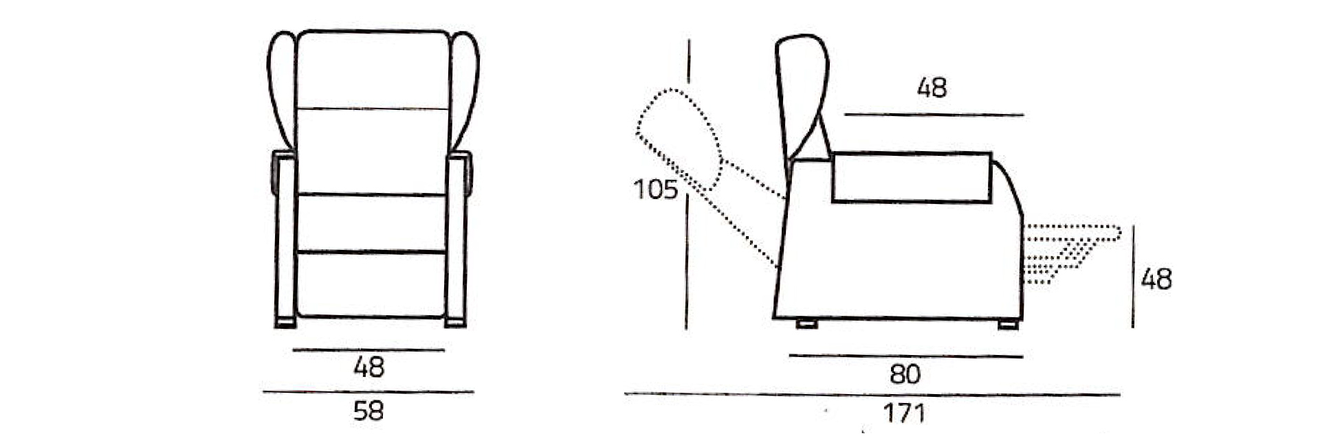 Poltrona relax ergonomica Re Wave • Euracom